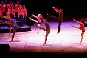 Carlos Encinias and students @ BroadwayWorld Carlos Encinias and students Photo